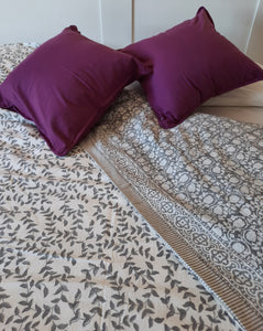 Edredón reversible Kavya y Jaya Gris