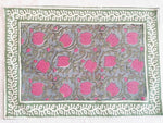 Cargar imagen en el visor de la galería, Mantel individual Kavya gris y rosa
