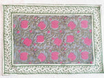 Charger l&#39;image dans la galerie, Mantel individual Kavya gris y rosa
