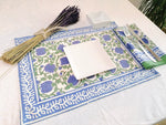 Cargar imagen en el visor de la galería, Mantel individual Kavya azul
