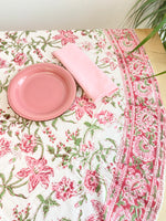 Cargar imagen en el visor de la galería, Mantel Rani redondo rosa
