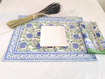 Cargar imagen en el visor de la galería, Mantel individual Kavya azul
