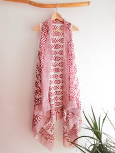 Vestido pareo Mira rojo