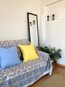 Cubresofá Nirvana Azul y Amarillo