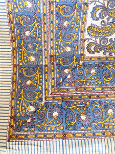 Cubrecamas Nirvana Azul y Amarillo