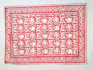 Mantel individual Vanisha rojo