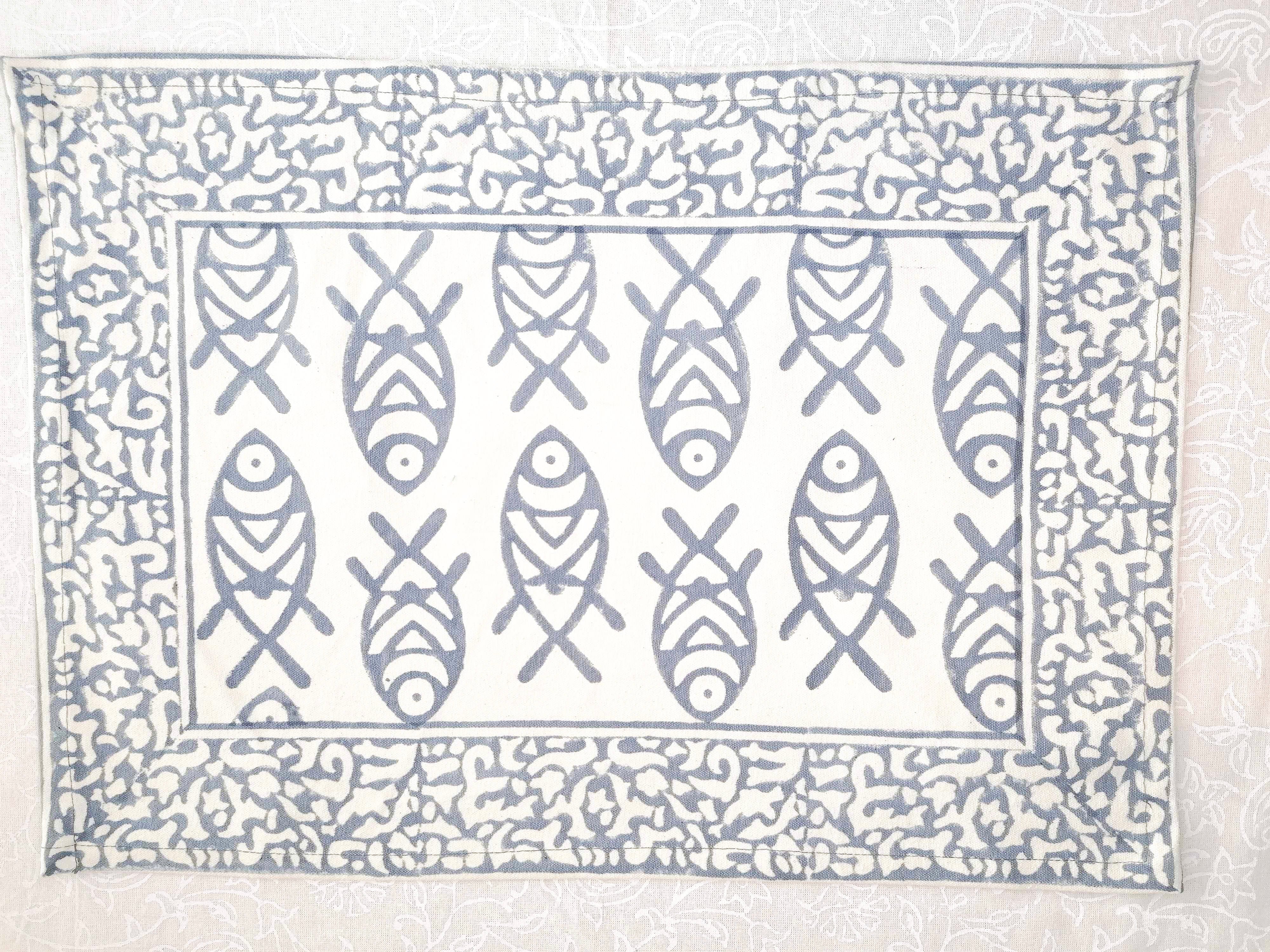 Mantel individual Mira gris