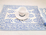 Cargar imagen en el visor de la galería, Mantel individual Mira azul
