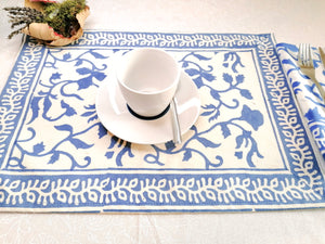 Mantel individual Vrinda azul