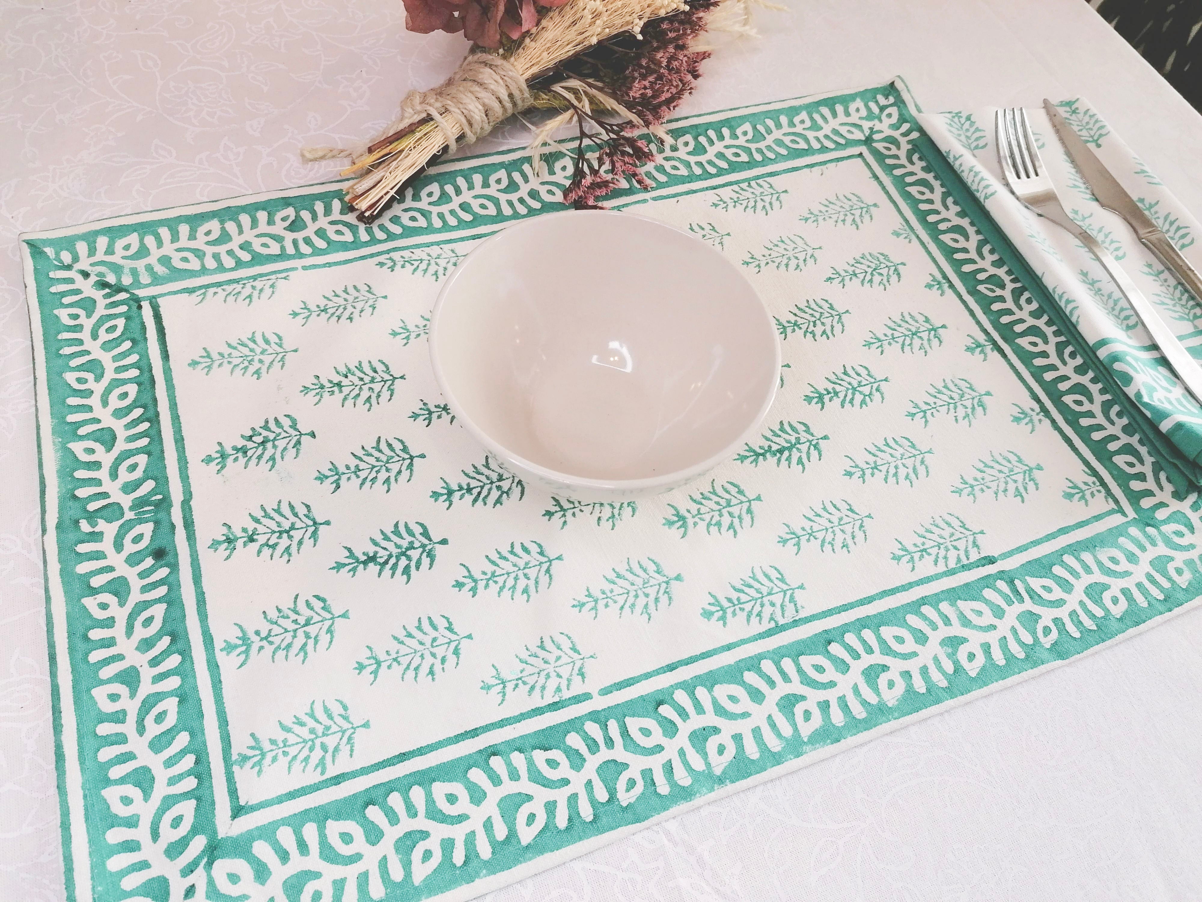 Mantel individual Shanta verde