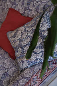Funda cojín Daya azul