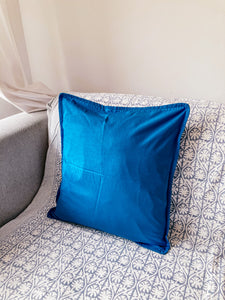 Funda cojín Uma azul