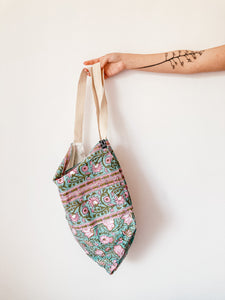 Bolso Uma Turquesa y Rosa