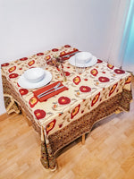 Charger l&#39;image dans la galerie, Mantel Asha ocre y granate
