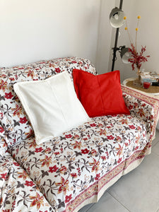 Cubresofá Rani rojo
