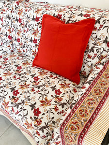 Cubresofá Rani rojo