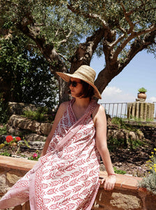 Vestido pareo Mira rojo