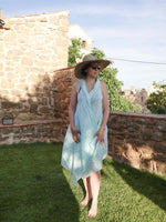Charger l&#39;image dans la galerie, Vestido pareo Vanisha turquesa
